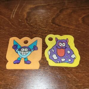 VINTAGE Cracker Jack Tag Alongs Shoelace Charms